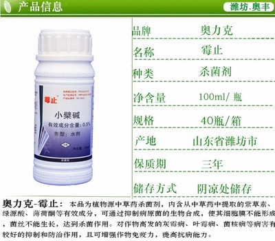 中藥殺菌新選擇 奧列克霉止小檗堿，高清細(xì)節(jié)圖解番茄灰霉病防治